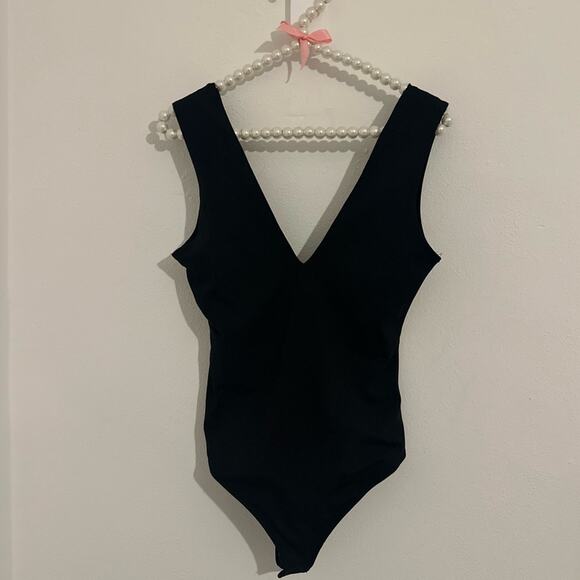 Free People Black Keep It Sleek Duo Bodysuit size s new with tags - Picture 4 of 4